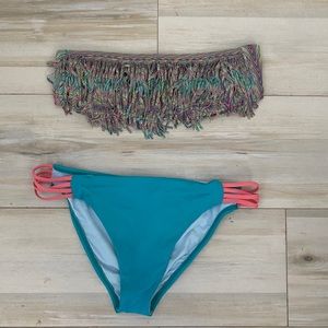 L*SPACE Fringe Bikini Set